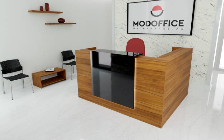 Γραφείο Reception Semplice Plusμε γωνία