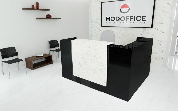 Γραφείο Reception Semplice Plusμε γωνία
